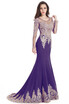 Evening Long Prom Dress Formal Party Bridesmaid Gown Mermaid Crystal Pageant Dresses
