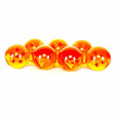 35CM 7 Stars Crystal Balls Set 7PCS - ORANGE