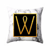 Fundas de almohada modernas 45 * 45 Carta de palabra del alfabeto de oro Patrón de almohada de mármol blanco Funda de almohada Súper suave funda de sofá cama Protec Fundas de almohada modernas 45 * 45 Carta de palabra del alfabeto de oro Patrón de almohada de mármol blanco Funda de almohada Súper suave funda de sofá cama Protec