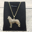 New Siberian Husky Necklace Trendy Style Siberian Husky Pendant Necklace Women Fashion Pet Jewellery Animal Dog Jewellery