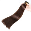 BHF HAIR Fusion hair extensions 16"-26" Real Human Hair Extensions Straight Keratin U-Tip Brown Color 1gs 20g pack