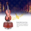 Classical Wind Up Cello Music Box with Rotating Musical Base Instrument Miniature Replica Artware Gift