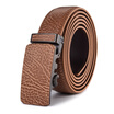 XHtang Mens Belt Autolock Honorable Leather Ratchet Belt Automatic Buckle Belt Strap Suit Belt Jeans Gift