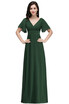 New V-neck A-line Long Evening Party Dress Pageant Prom Bridesmaid Gown Mother Of The Bride Gown