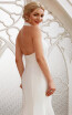 Sheath Column Halter Neck Court Train Chiffon Satin Royal Style Wedding Dresses Open Back by CIRCELEE®