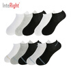 INTERIGHT boat socks men&women classic wild solid color comfortable low help boat socks 10 double boxed men mixed color code