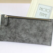 Wallet New Lady Long Matte Leather zipper female purse Cards Holder Clutch bag