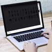 Double side notebook computer anti-spy film anti-spy computer protective film laptop 14 inch 169 anti-spy film anti-spy screen protection privacy anti-reflective film