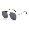 SHAUNA Fashion Women Square Sunglasses Rivet Double Bridges Men Mirror Coating Reflective Sun Glasses UV400