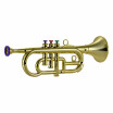 Exquisite Trumpet Music Wind Instrument 3 Keys Trumpet Kids Toys Gold Electroplating Plastic Decoration