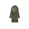 2018 autumn new womens long windbreaker with belt trench coat