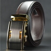 New Second Layer Genuine Leather Men Belts Classic Automatic Buckle Cowhide Luxury Designer Business Belt