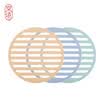 JINGZAO Bowl mat Insulation pad Silicone Alloy Multi-functional Round mat for cup bowl