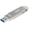 LD UD011 32G USB30 high speed U disk 360 degree rotation all metal car USB flash drive silver