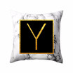 Fundas de almohada modernas 45 * 45 Carta de palabra del alfabeto de oro Patrón de almohada de mármol blanco Funda de almohada Súper suave funda de sofá cama Protec Fundas de almohada modernas 45 * 45 Carta de palabra del alfabeto de oro Patrón de almohada de mármol blanco Funda de almohada Súper suave funda de sofá cama Protec