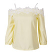 Casual Womens Off shoulder Lace T-Shirt Ladies Long Sleeve Blouse Tops