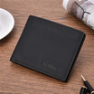 3 Color Mens Fashion PU Leather Business Wallets Card Holder Short Soft Purses