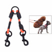 SST002P PVC Round Double Dog Working Leash Linker Waterproof Deodorant Dog Dual Lead Twin Way Walk Strap Leads Set No Tangle for T