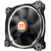 Tt Thermaltake Riing 12cm white chassis fan LED guide aperture patented product shock design unique mute technology noise control line