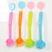 Cntomlv New Hot Selling Washing Dishes Brush Long-handled Pot Can Cleaning Kitchen Tools Scrubbing Pots Random Color