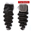 NamiHair Best Quality 4x4 Lace Closure Chinese Virgin Human Hair Loose Deep Wave Natural Color Free Part Remy Hair Closure 8"-20"