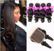 Dream Like Malaysian Loose Wave Virgin Hair 4 Bundles with Closure 100 Unprocessed Hair