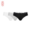 JINGZAO Womens Panties Modal cotton Mid-Waist Lace underwear for women 3 Packs