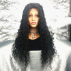 Long Thick Curly Human Hair Lace Front Wigs 150 Density Remy Human Hair Wig With Baby Hair For Ladies