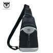 BULL CAPTAIN Small sling chest bag Brand men causal messenger bag Male Shoulder Bags Fashion Genuine Leather Crossbody Bags