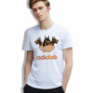 cotton men T-shirt Adidob Cool Drawing Print Dogs tees geek Funny Animals White Casual Tshirt