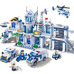 Banbao Building Blocks Intelligence Toys Police StationFire Fighting System Vehicle Toys