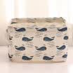 Shouyou pastoral desktop storage debris remote control storage basket fabric storage box cosmetic storage basket JD-SN-58 whale