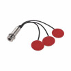 Self-adhesive Pickups Piezo Transducer 3 in 1 Microphone Contact for Kalimba Mbira Thumb Piano