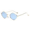 SHAUNA Fashion Diamond Sharp Metal Frame Women Sunglasses Vintage Men TintedClear Lens Glasses
