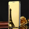 Oppo R11R11 Plus Luxury Mirror View Mirror PU Cover Flip Smart Clear Window Phone Case