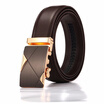 XHtang Fashion Mens Belt Automatic Buckle Belt Leather Belt Business Suit Belt Jeans Gift