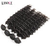 8A Cambodian Virgin Hair Deep Wave Natural Black Color 100 Human Hair Weaves 4 Bundles Cambodian Deep Curly Remy Hair Extensions