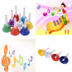 Handbell Hand Bell 8-Note Metal Colorful Kid Children Musical Toy Percussion Instrument