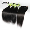 TOP 10A Unprocessed Brazilian Straight Virgin Human Hair Weaves 3 Bundles With Lace Closures Cuticle Aligned Remy Hair Extensions