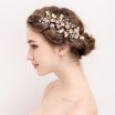 Jonnafe Vintage Gold Leaf Hair Vine Bridal Headband Hair Accessories Wedding Headpiece Handmade Women Jewelry