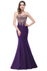 Evening Long Prom Dress Formal Party Gown Bridesmaid Mermaid Appliqued Women Dresses