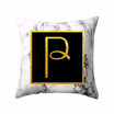 Fundas de almohada modernas 45 * 45 Carta de palabra del alfabeto de oro Patrón de almohada de mármol blanco Funda de almohada Súper suave funda de sofá cama Protec Fundas de almohada modernas 45 * 45 Carta de palabra del alfabeto de oro Patrón de almohada de mármol blanco Funda de almohada Súper suave funda de sofá cama Protec