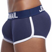 JOCKMAIL Brand Sexy mens enhancing underwear Gay Penis Bulge Enhancing Men boxer shorts Front Back Removable Push Up Cup Pad