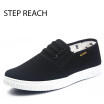 shoes men loafers casual canvas breathable slip-on Solid black color springautumn rubber zapatos hombre