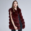 Womens Winter natural Fox Fur jackets female fur coat Real fur vest Warm Discount 2018 New warm H6X-65C
