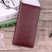3 Colors New Large Capacity Men Long Wallet PU Leather Coin Pocket Zipper Big Capacity Clutch Wallet Male Purse