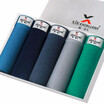 Xie Jiaer 5 gift box mens underwear mens cotton sweat-absorbent breathable boxer shorts