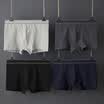GANGSHA Mens Cotton Boxer Briefs 4 Pants