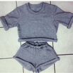 Summer sports fashion two-piece-suit T-shirt shorts
