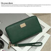Women PU Leather Wallet Lady Card Coin Holder Long Purse Clutch Zipper Bag